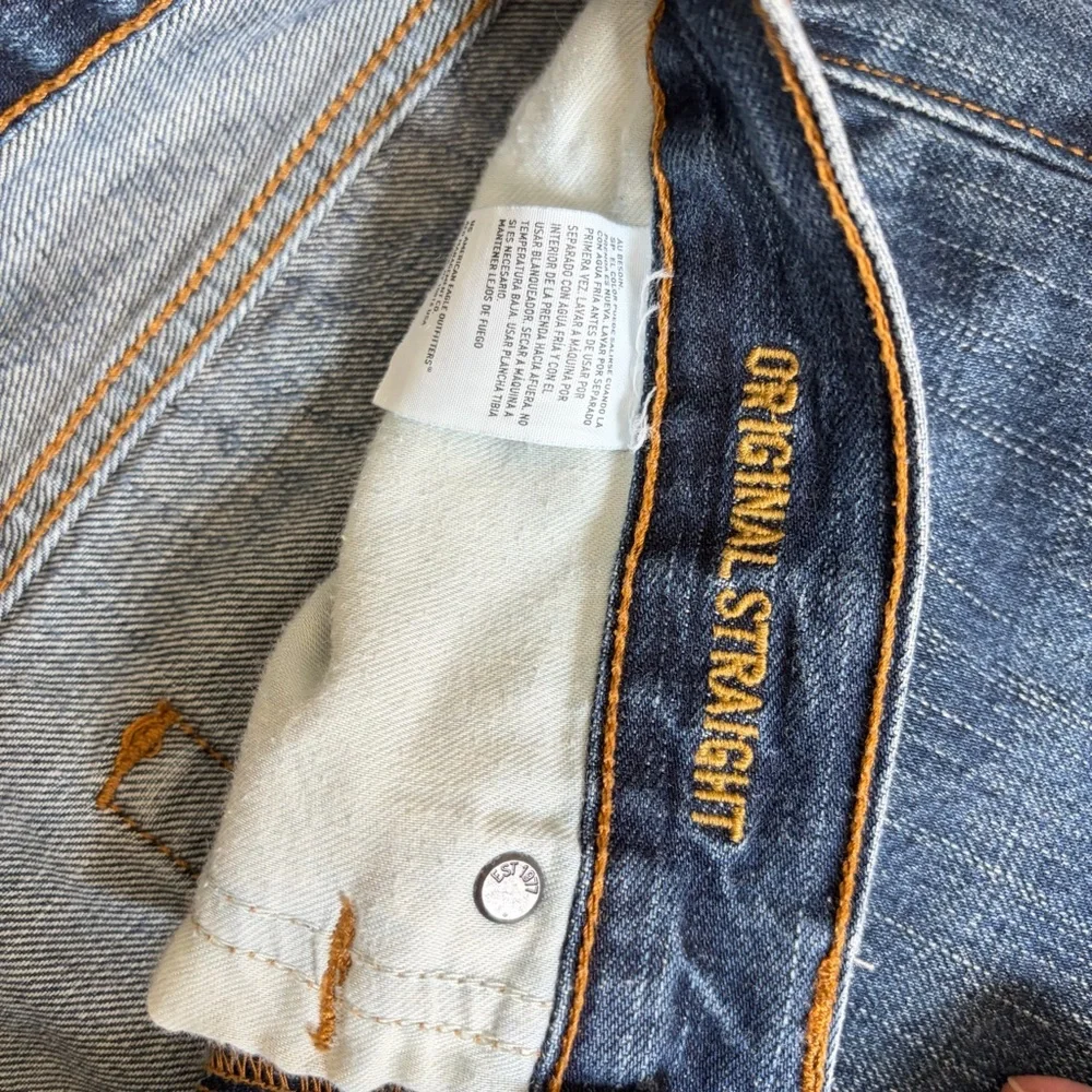 American Eagle Outfitters Men’s Dark Blue Original Straight Jeans